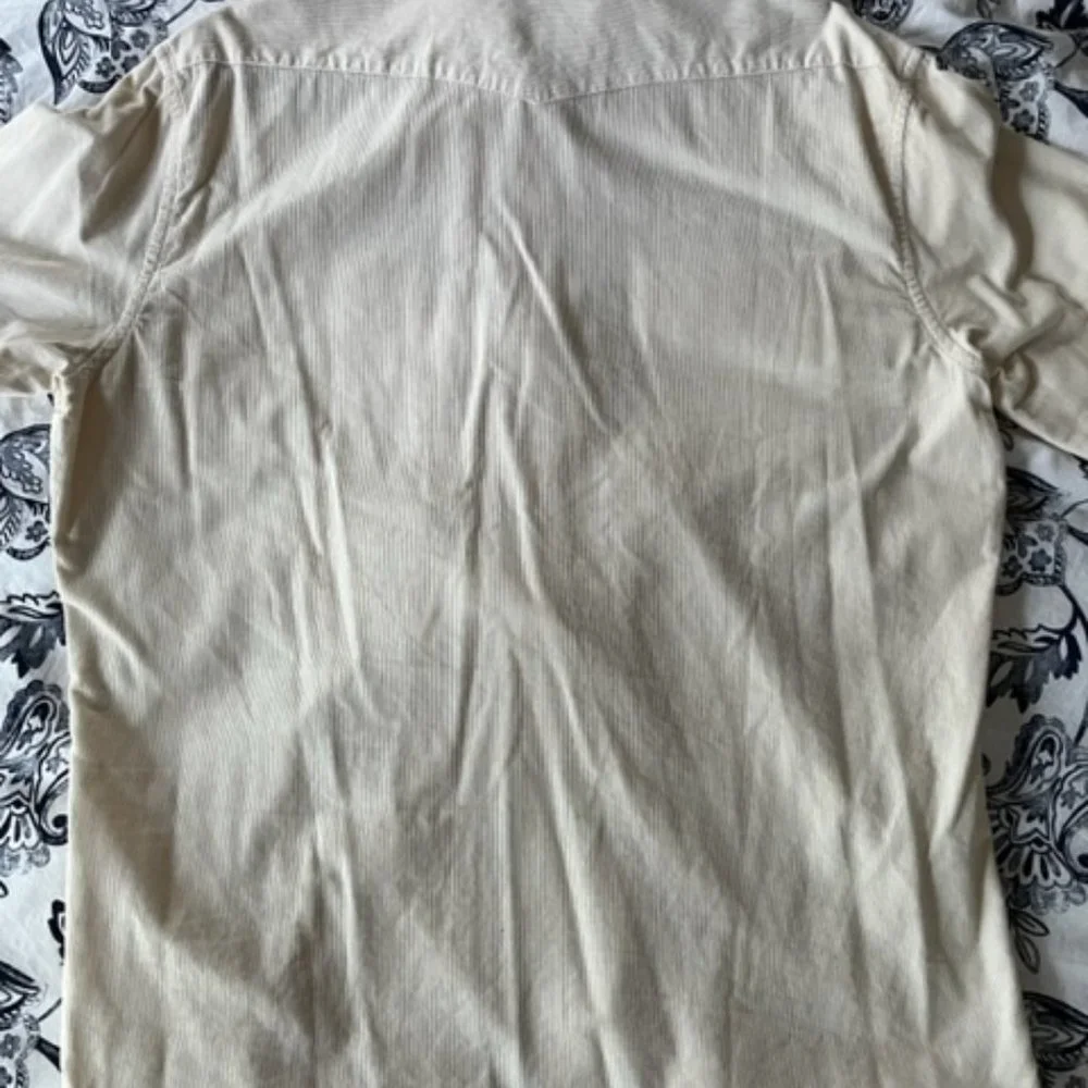 Taylor Stitch "Western Shirt" - Natural Pincord Corduroy - Mens Size XL/44 - Picture 8 of 9